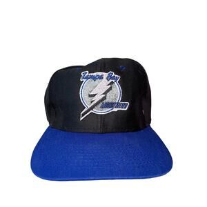 Vintage Tampa Bay Lightning Logo 7 NHL Snapback Hat Cap One Size